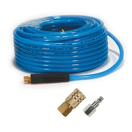 Primefit 1/4" x 100Ft Braided Polyurethane Air Hose PU141002C-B